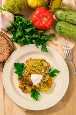 Kabak börek, vejetaryen kabak krep, 