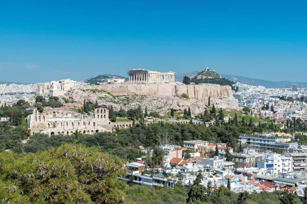 雅典卫城的景色。希腊. — 图库照片