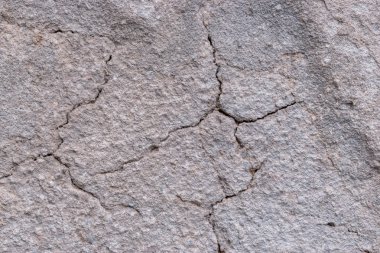 eski beyaz beton duvar ile çatlak ve kırık doku