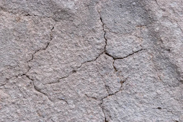 eski beyaz beton duvar ile çatlak ve kırık doku