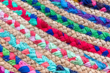 Eski renkli kumaş Tekstil arka plan