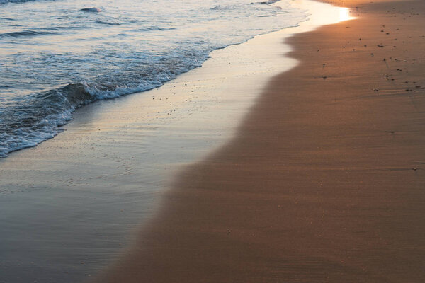 Beautiful sunset  on the beach