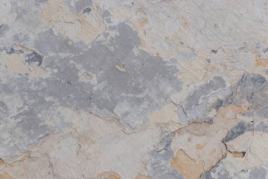 eski beyaz beton duvar ile çatlak ve kırık doku