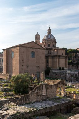Roma, İtalya. 03 Aralık 2017. Roma'nın güzel cityscape görünümü