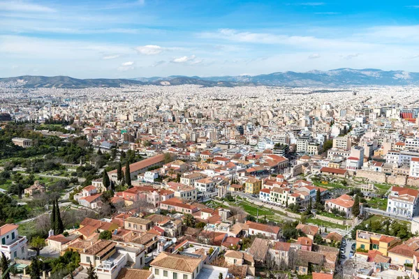 Aerial Beautiful Cityscape View Athens Greece — Stock Photo, Image