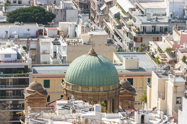 Aerial beautiful cityscape view of Athens. Greece. — Stock Photo, Image