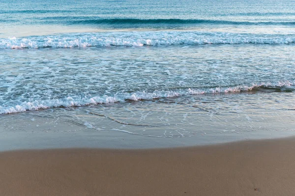 Prachtig Zandstrand Zee Achtergrond Zomer Concept — Stockfoto