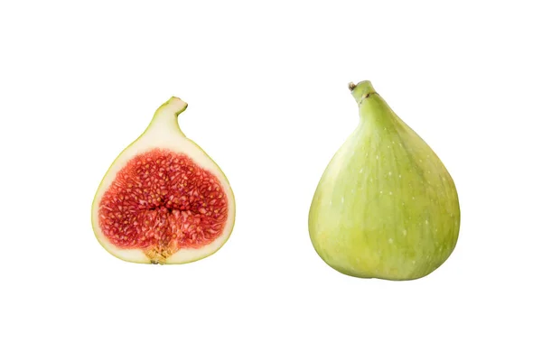 Fig Aislado Sobre Fondo Blanco Fondo Alimentario —  Fotos de Stock