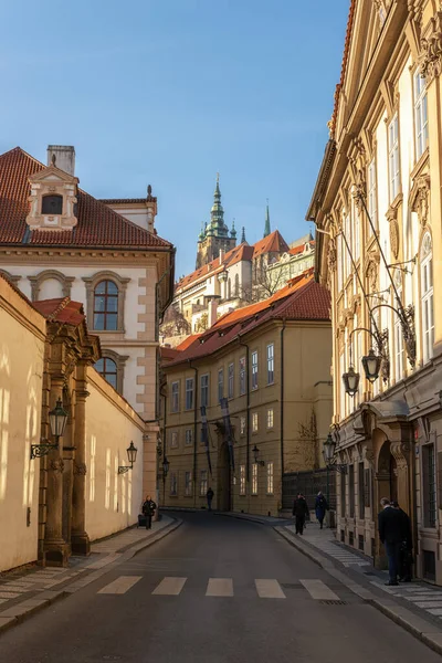 Prague Czech Republic January 2020 View Old Town Famous Vitus — Stock Photo, Image