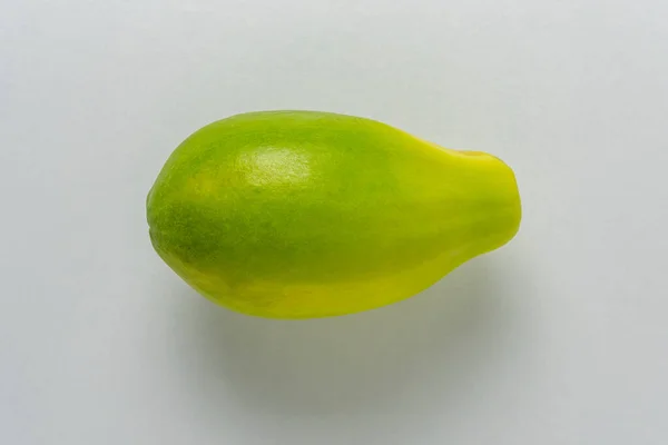 Fruta Papaya Sobre Fondo Blanco Concepto Verano Fruta Mínima —  Fotos de Stock