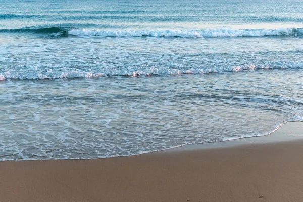 Prachtig Zandstrand Zee Achtergrond Zomer Concept — Stockfoto