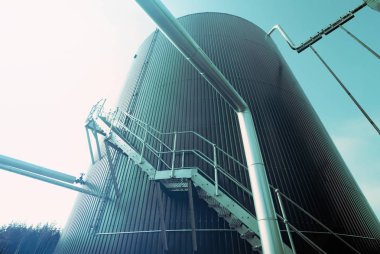 Sanayi bölgesi, çelik boru hatları ve vanalar