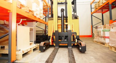 Forklift, raf ve ile dağıtım warehou palet rafları