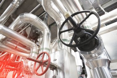 donanımları, kablolar ve borular modern Endüstr içinde bulunan