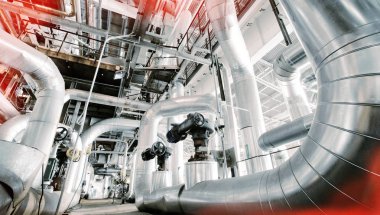 Sanayi Bölgesi, çelik boru hatları, subaplar ve kabloları