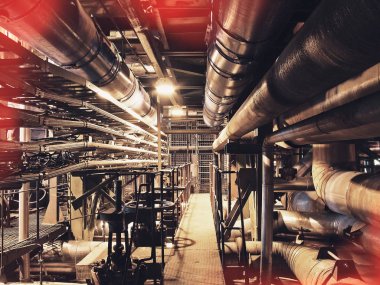 ekipman, kablolar ve borular