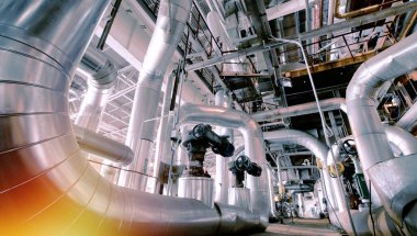 Sanayi Bölgesi, çelik boru hatları, subaplar ve kabloları