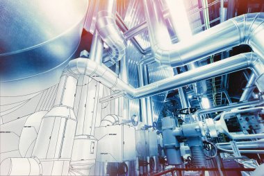 Makine mühendisliği çizimleri, sanayi, öğretim arka plan