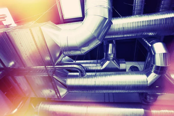 Tubos de ventilación de aire acondicionado — Foto de Stock