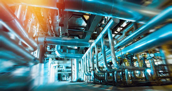 Blur, blurred, pipe, pipeline, machine, interior, inside, plant, — Stock Photo, Image