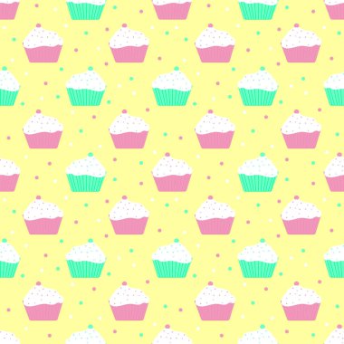 Violet ve nane Pastalar desen