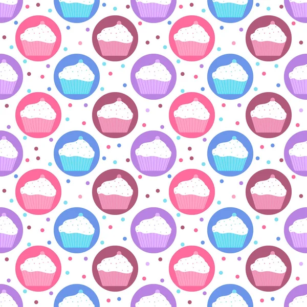 Modèle de gâteaux colorés — Image vectorielle