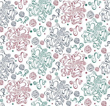 renkli süslü öğeleri