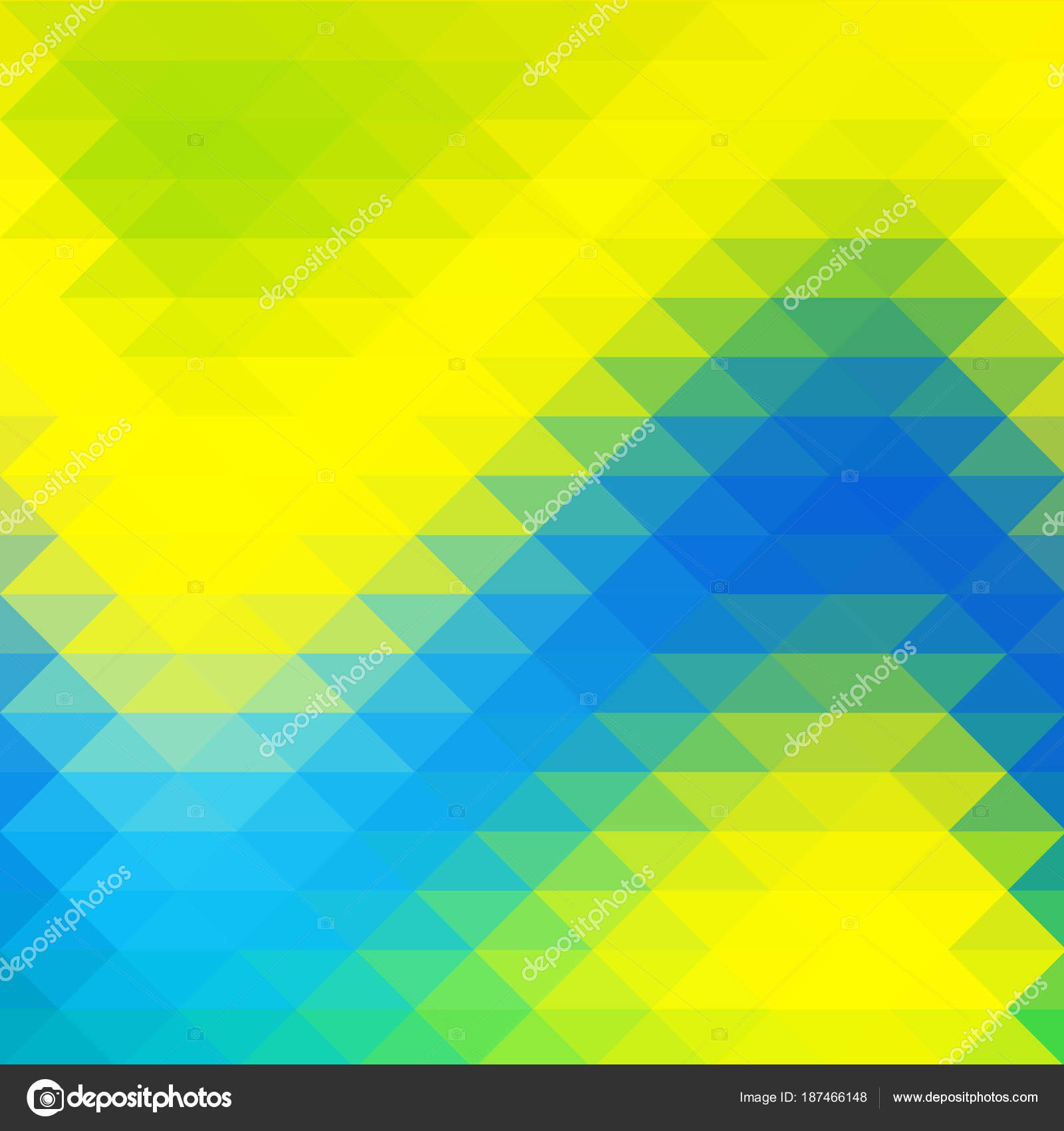 Background In Yellow Blue Green Triangles Shapes Stock Vector C Natka80 187466148
