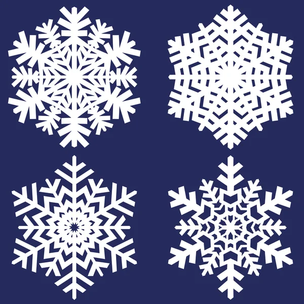 Copo de nieve abstracto decorativo . — Archivo Imágenes Vectoriales