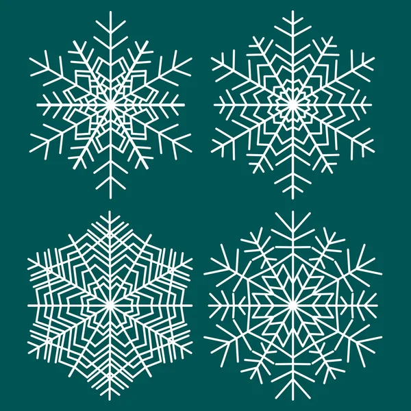 Decorative abstract snowflake. — Stock Vector