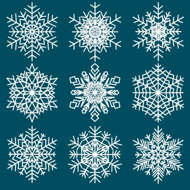 Dekoratif soyut kar tanesi.