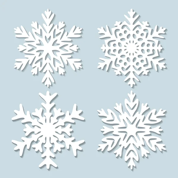 Copo de nieve abstracto decorativo . — Vector de stock