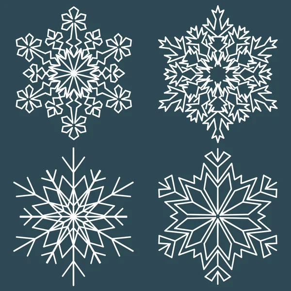 Decorative abstract snowflake. — Stock Vector