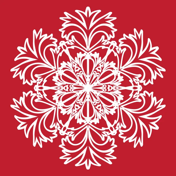 Decorative abstract snowflake. — Stock Vector