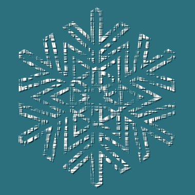 Dekoratif soyut kar tanesi.