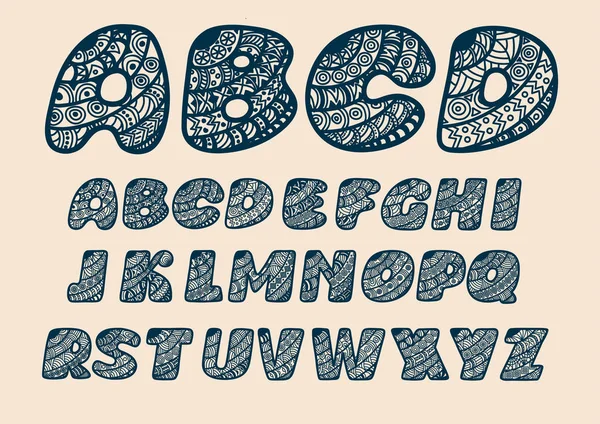 Alphabet découpé en papier . — Image vectorielle