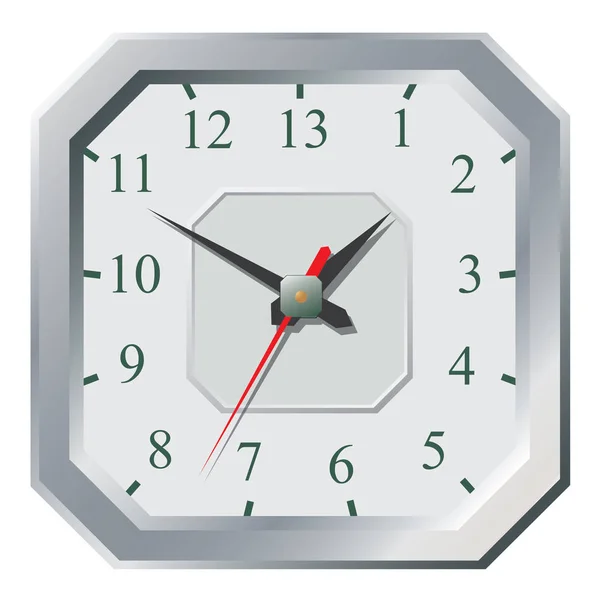 Icona dell'orologio piatto. Mondo concetto di tempo . — Vettoriale Stock