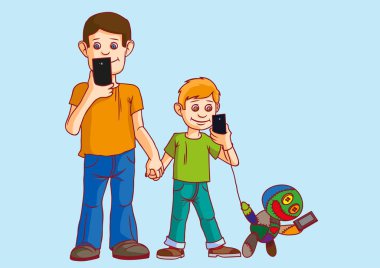 Sms gönderme ve ağa bağlı telefonlar grubu.