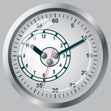 Saat düz simgesi. Dünya saat kavramı.