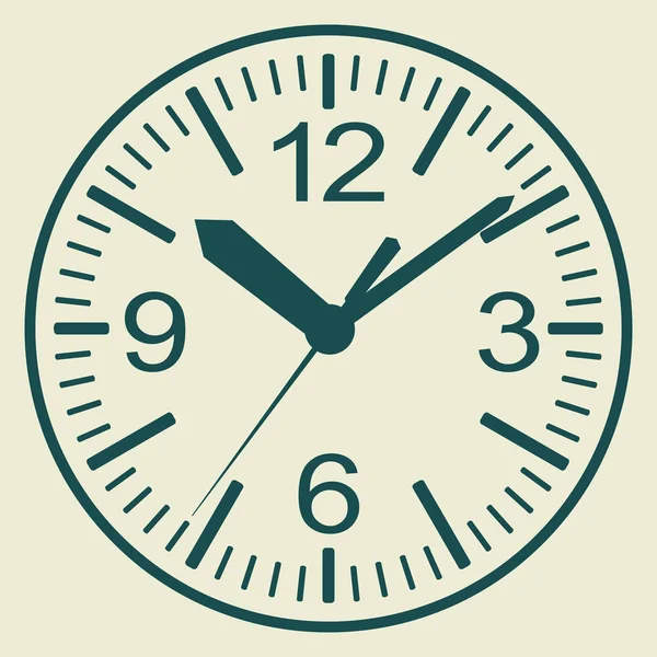 Reloj icono plano. Concepto del tiempo mundial . — Vector de stock