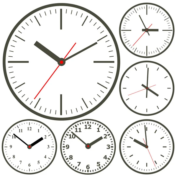 Clock flat icon. World time concept. — Stock Vector