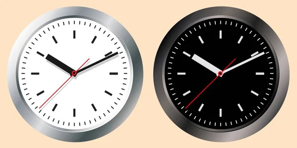Зображення настінних годинників. концепція світового часу . — стоковий вектор