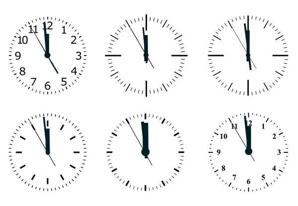 Uhr-Symbol. Weltzeitkonzept. Hintergrund aus der Wirtschaft — Stockvektor