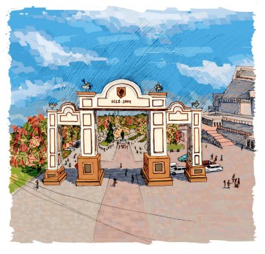Krasnoyarsk arch. Büyük konser salonu alanı