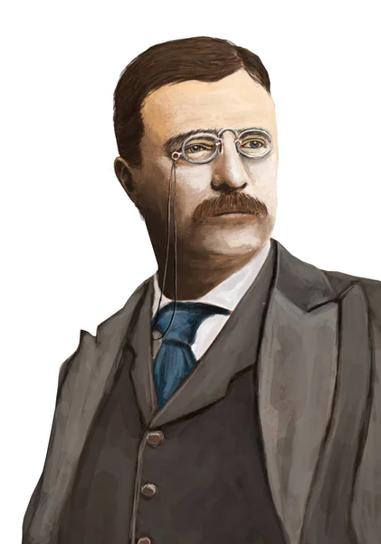 Retrato de Theodore Roosevelt —  Fotos de Stock