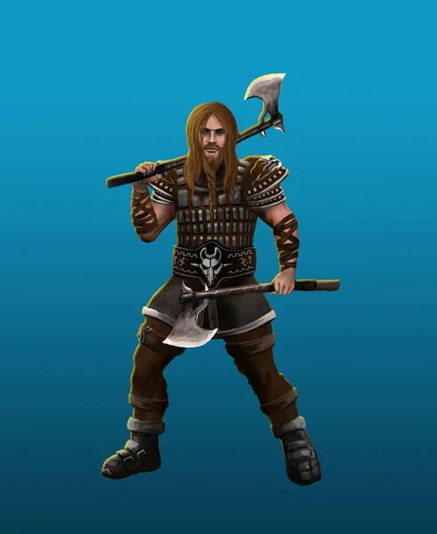 Těžkou barbar viking — Stock fotografie