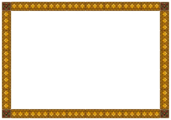 Oyma süsler ile zarif ahşap çerçeve 