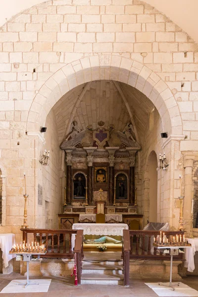 Interiér kostela Santa Maria Delle Grazie v destinaci Castelsardo, — Stock fotografie