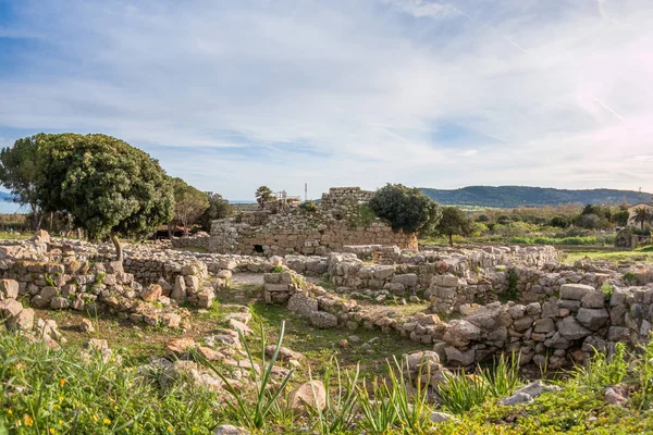 Una Vista Del Complejo Nurágico Palmavera — Foto de Stock