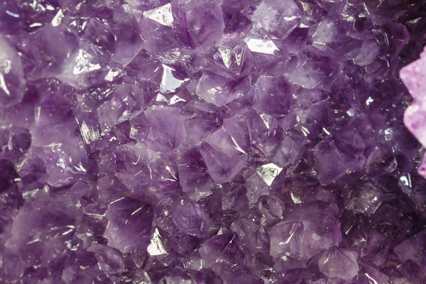 Amethyst minerální zblízka Stock Fotografie